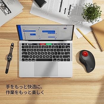 Amazon | Nulea M505 無線 トラックボールマウス 人差し指操作